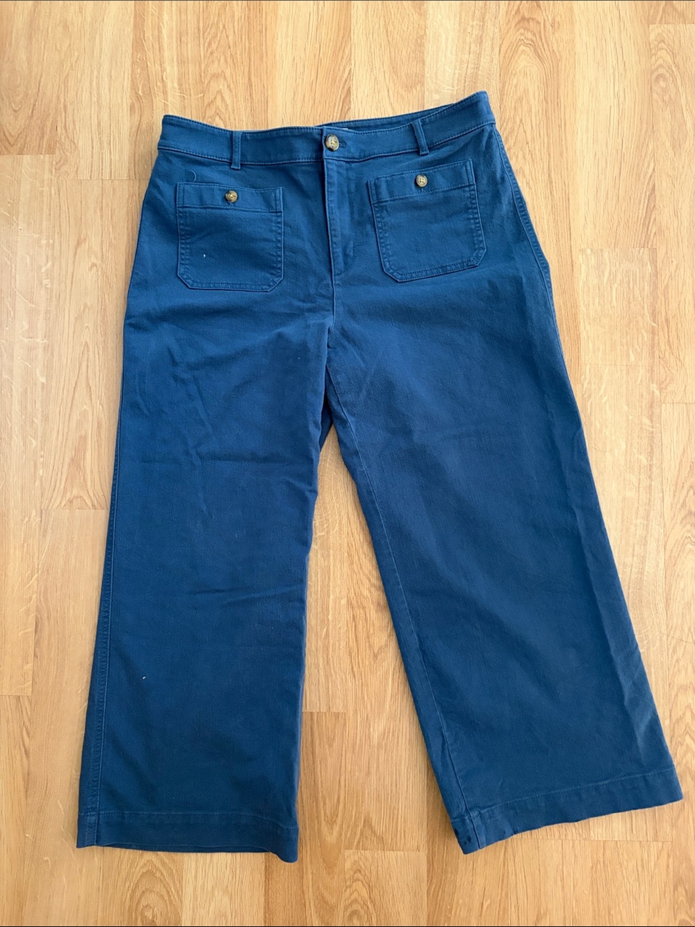 LOFT Palmer Wide-Leg Crop Flare pants
